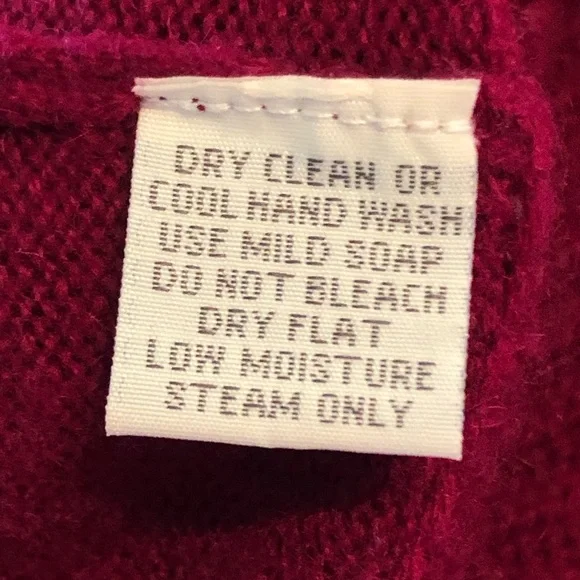 NEIMAN MARCUS sM cashmere cropped ruffle cardigan Rich magenta w/peplum hem - Picture 5 of 5